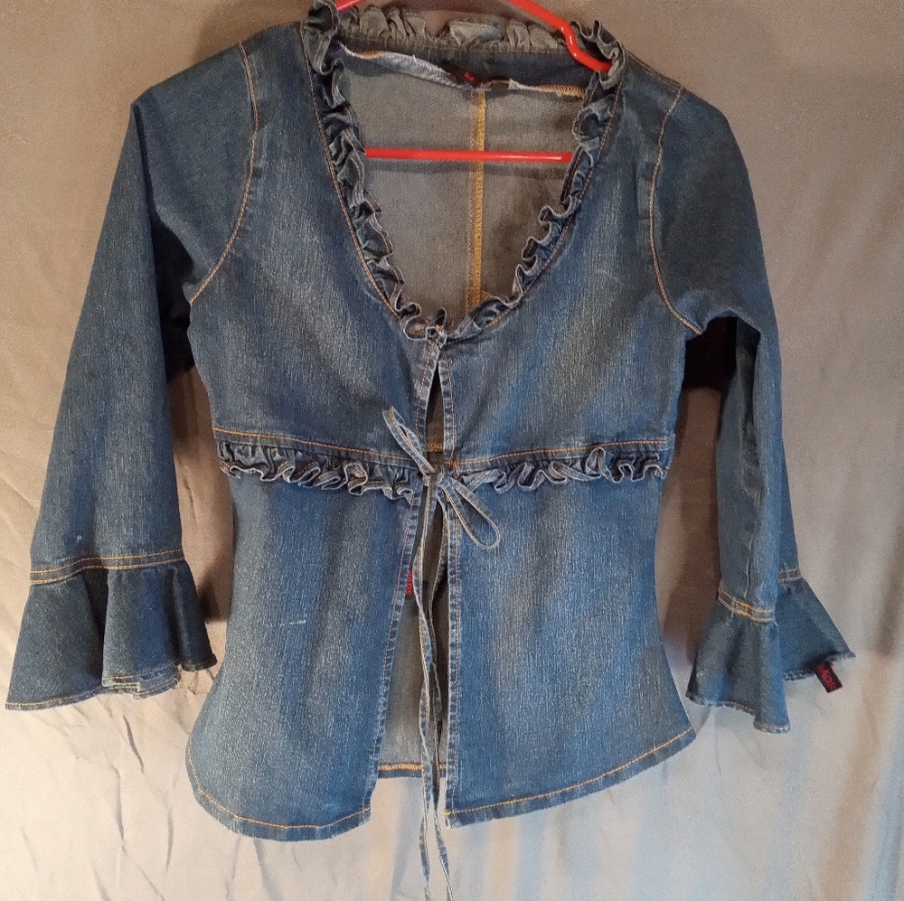 Soye Bohemian Women's Blue Denim Jacket
